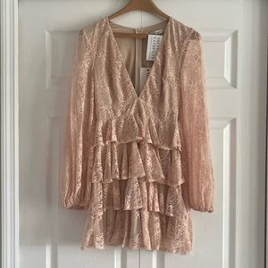 NWT Saints + Secrets “Let Him Fly” Long Sleeve Lace Dress - Size Small